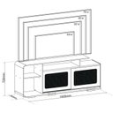 Ver imagem 3 de Rack com Painel para TV até 75 Polegadas 180,5CMX193CM Holden com 2 Portas Deslizantes