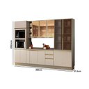 Ver imagem 3 de Cozinha Completa Connect 8 Peças (1 Armário + 2 Balcões + 2 Paneleiros + 3 Complementos) C8P06