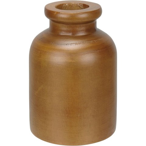 Vaso Decorativo Enfeite Casa Home&Co Madeira 18x12x12cm Natural