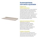 Ver imagem 4 de Tampo para Balcão Planejado Pia 120cm Marselha CabeCasa MadeiraOriginals Cinza/Calcare