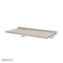 Ver imagem 2 de Tampo para Balcão Planejado Pia 120cm Marselha CabeCasa MadeiraOriginals Cinza/Calcare