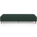 Ver imagem 3 de Puff Decorativo Sala de Estar Bali W01 Pés Palito 210x60cm Suede Verde Musgo - Lyam Decor