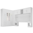 Ver imagem 3 de Guarda-roupa Modulado Soberano 11 Portas 8 Gavetas com Espelho Branco - Panorama Móveis