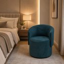 Ver imagem 4 de Poltrona Orgânica Veludo Luxuoso Design Sala Recepção Confortável Azul Marinho