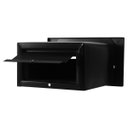 Ver imagem 3 de Mini Caixa Correio carta Luxo hat chapeu preta fosca compacta 20 cm profundidade