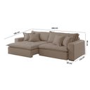 Ver imagem 5 de Sofá Zen Veludo 02 Módulos 100 Cm B25 Meu Sofá Online