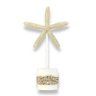 Enfeite Decorativo Pedestal Estrela Bege 30cm - 2
