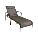 Ver imagem 1 de Espreguiçadeira Tela Sling e Alumínio Marrom para Piscina e Jardim