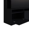 Painel Home/Rack Para TV 180cm 03 Portas e Nichos Laterais - Preto - 6