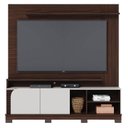 Ver imagem 1 de Estante Home Theater Jurerê 1.8 Nogueira Real Off White Matte – Colibri