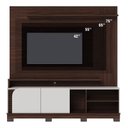Ver imagem 4 de Estante Home Theater Jurerê 1.8 Nogueira Real Off White Matte – Colibri