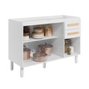 Ver imagem 2 de Balcão de Cozinha Armário para Pia 120cm 03 Portas 02 Gavetas Intenza Branco Freijó Nicioli