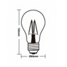Lâmpada LED Filamento Vintage 3W Bulbo A60 Fumê Taschibra - 2