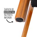 Ver imagem 5 de Kit 6 Cadeiras de Jantar Alice Madeira Maciça Estofadas Bouclé Bege Madeira Mel Di Franco