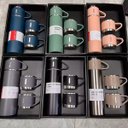 Ver imagem 3 de Kit Garrafa Térmica Vacuum Flask Set 500ml com 3 Xícaras - Casa Chick Variado