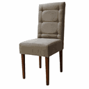 Ver imagem 2 de Kit 8 Cadeiras Sala de Jantar Estofadas Eloísa Veludo Bege (liz Maria)