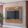 Painel para TV 60 Polegadas Dublin 158 Cinza Pérola Cedro - 1