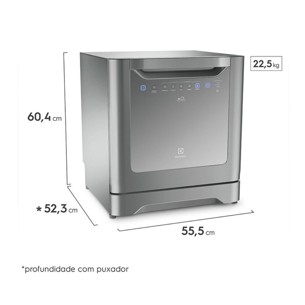 Lava Louças Electrolux 8 Serviços 6 Programas Le08s Cinza 220v ...