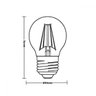 Lâmpada LED Filamento Color 4W Bolinha G45 Taschibra - 2
