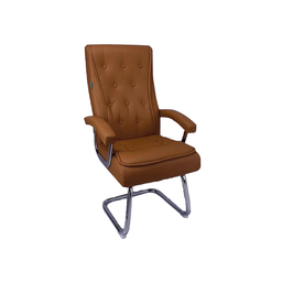 Ut-t23-dv - Cadeira de Espera Caramelo Fixa Cromada Bering - 1