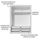 Ver imagem 6 de Guarda-roupa Infantil Madesa Theo 2 Portas de Correr com Espelho 4 Gavetas