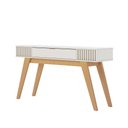 Ver imagem 1 de Aparador de Sala Pé em Madeira Maciça 136cm Laisa Off White C04 - D’Rossi