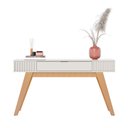Ver imagem 5 de Aparador de Sala Pé em Madeira Maciça 136cm Laisa Off White C04 - D’Rossi