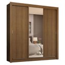 Ver imagem 3 de Guarda-roupa Casal 3 Portas de Correr com Espelho 4 Gavetas Rustic Sublime Plus Madesa