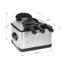 Ver imagem 6 de Elite Gourmet Edf-401t Fritadeira Elétrica 4,5qt / 17c Preto/cinza