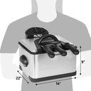 Ver imagem 7 de Elite Gourmet Edf-401t Fritadeira Elétrica 4,5qt / 17c Preto/cinza