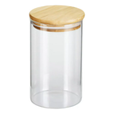 Ver imagem 2 de Pote de Vidro Hermético Redondo com Tampa Bambu - 1100ml
