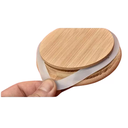 Ver imagem 3 de Pote de Vidro Hermético Redondo com Tampa Bambu - 1100ml