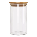 Ver imagem 1 de Pote de Vidro Hermético Redondo com Tampa Bambu - 1100ml