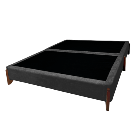 Base Cama Box Queen Size 168cm Orgânica Thor Bouclê:cinza Grafite