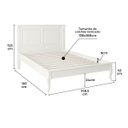 Ver imagem 5 de Cama Casal Madeira Pés Luiz Xv 60834 Hannover