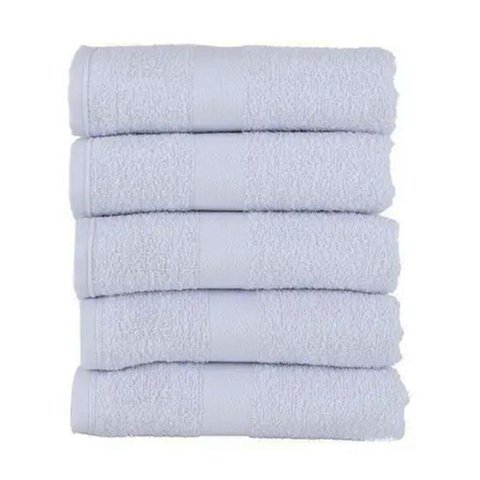 Kit Toalha de Rosto Margex Salão Branco - 05 Unidades