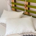 Ver imagem 1 de Jogo c/ 2 Porta Travesseiros Linho Drapeado Off-White