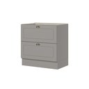 Ver imagem 2 de Balcão 80cm 100% MDF com 02 Gavetas Cinza Americana