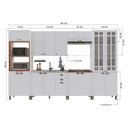 Ver imagem 3 de Cozinha Modulada 6 Peças Bari em MDF Branco