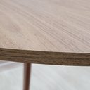Ver imagem 2 de Mesa de Jantar Redonda de Madeira de 90cm na Cor Freijó