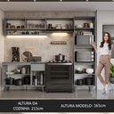 Ver imagem 6 de Armário de Cozinha Completa 260cm Cinza Nice Madesa 09