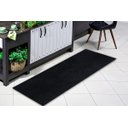 Ver imagem 2 de Tapete Passadeira Grande Aveludado 055x300 Borda sem Costura Preto