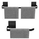 Ver imagem 3 de Kit Acessórios de Banheiro com Ventosa Preto 5 Peças F.max