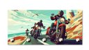 Ver imagem 1 de Porta Chaves Decorativo de Parede - Motos na Estrada