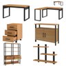 Conjunto Industrial P/ Escritório Completo 7 Peças 100% Mdf - 4