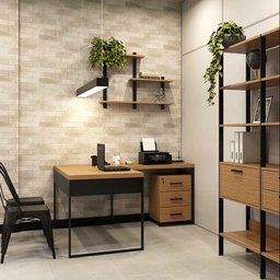 Conjunto Industrial P/ Escritório Completo 7 Peças 100% Mdf - 3