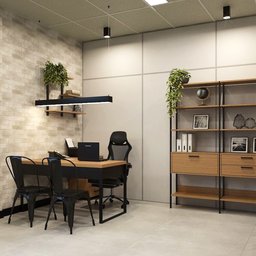 Conjunto Industrial P/ Escritório Completo 7 Peças 100% Mdf - 11