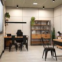 Ver imagem 1 de Conjunto Industrial p/ Escritório Completo 7 Peças 100% MDF
