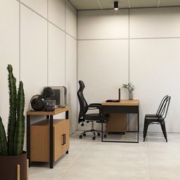 Conjunto Industrial P/ Escritório Completo 7 Peças 100% Mdf - 2
