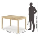 Ver imagem 4 de Mesa de Jantar 4 Lugares Madeira Maciça Mandacaru Yescasa